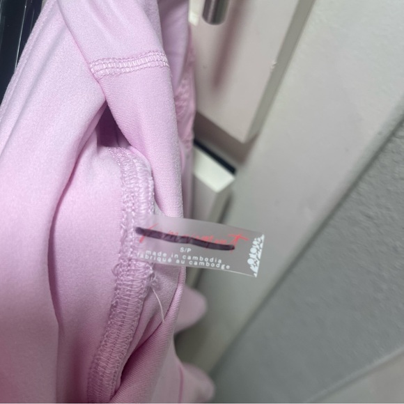 Free People Movement Sz Small Light Pink Pleats And Thank You Tennis Skort NWOT - Picture 6 of 7